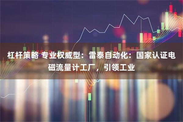 杠杆策略 专业权威型：雷泰自动化：国家认证电磁流量计工厂，引领工业